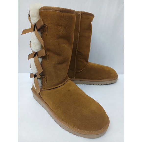 Koolaburra Shoes - Koolaburra by UGG Womens Victoria Tall Winter Boot 1015875 Chestnut Brown Sz 10